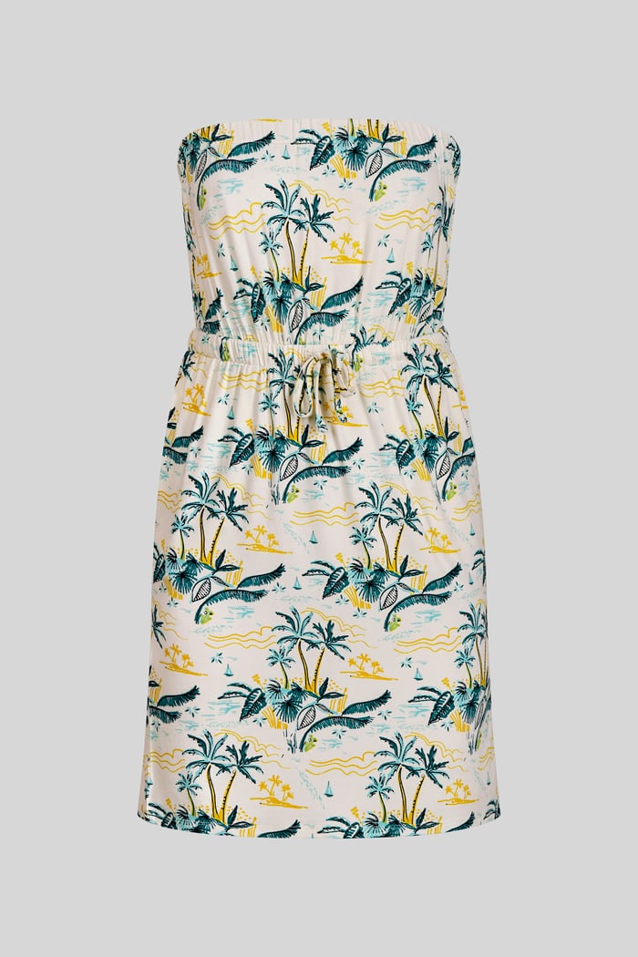 Printed Bardot Jersey Mini Dress