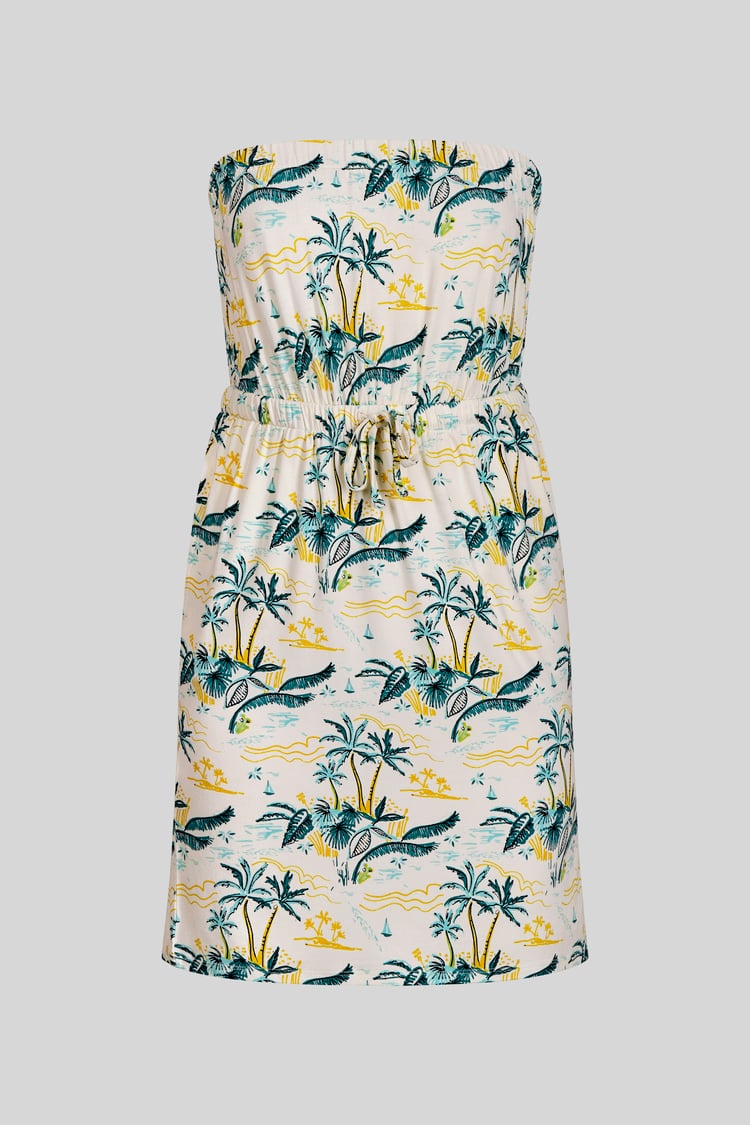 Printed Bardot Jersey Mini Dress