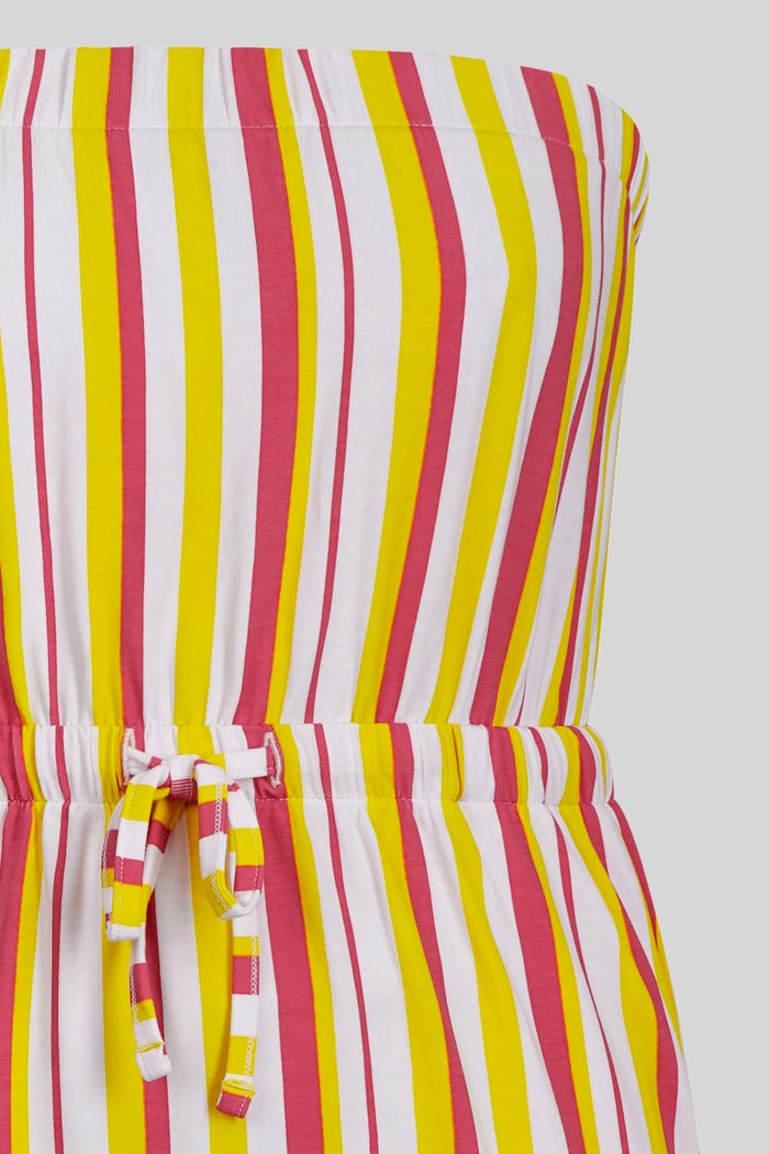 Printed Bardot Jersey Mini Dress