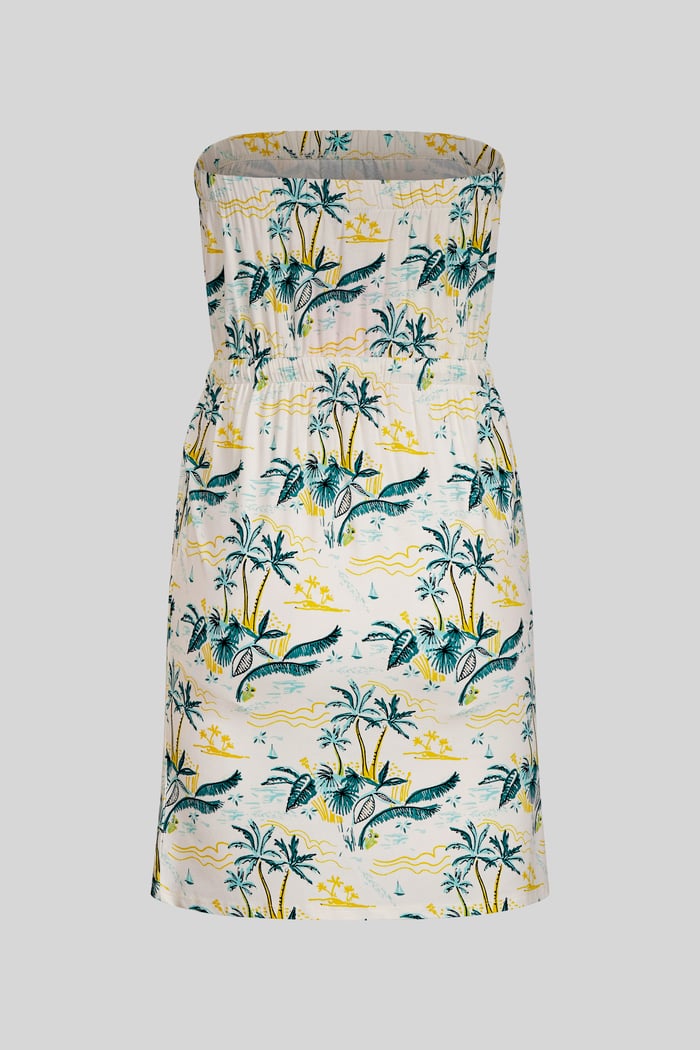 Printed Bardot Jersey Mini Dress