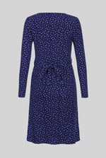 Slim Fit V-Neck Dot Printed Dress