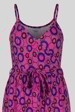 Geo Printed Jersey Wrap Front Maxi Dress