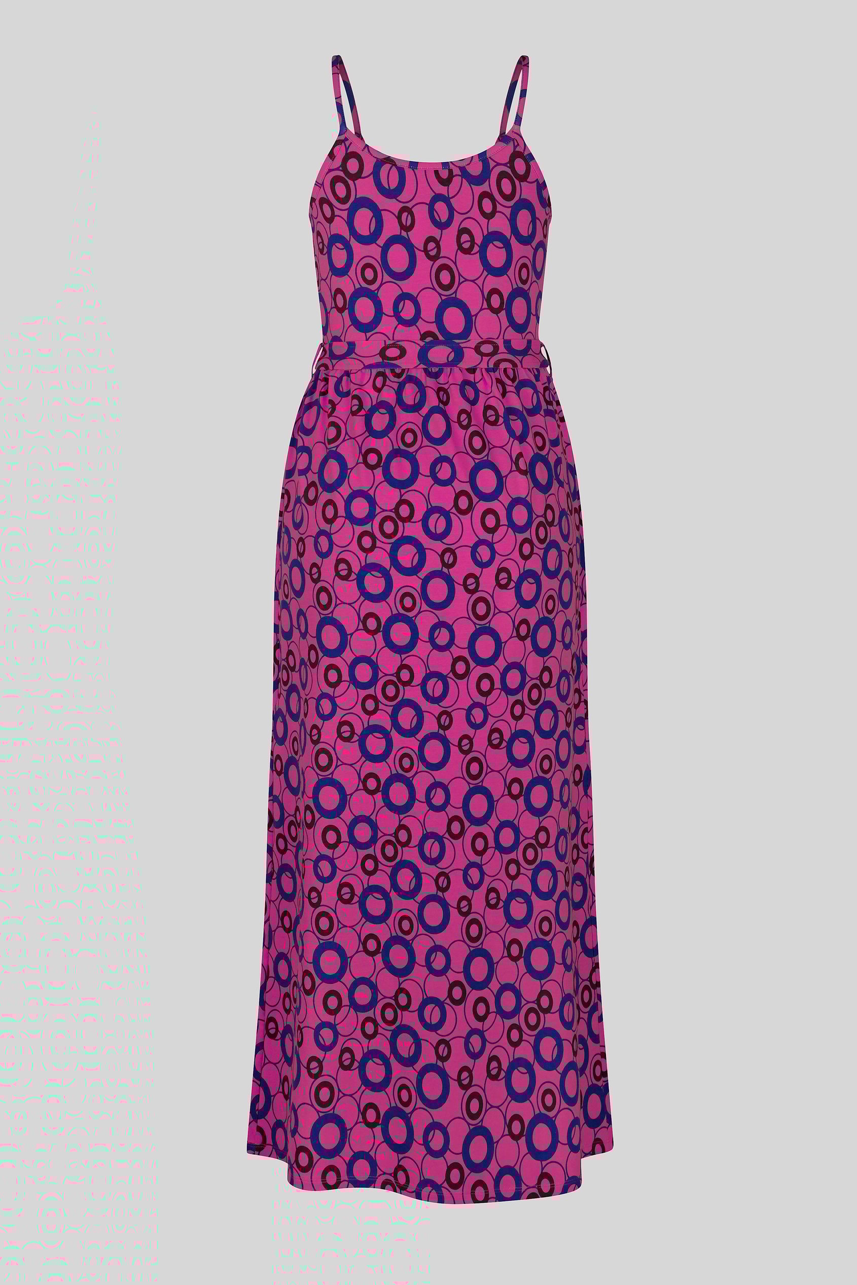 Geo Printed Jersey Wrap Front Maxi Dress