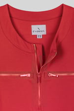 Women's Half Zip Mini Jersey Dress