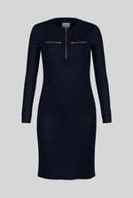 Women's Half Zip Mini Jersey Dress