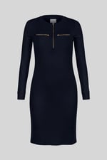 Women's Half Zip Mini Jersey Dress