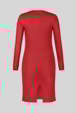 Women's Half Zip Mini Jersey Dress