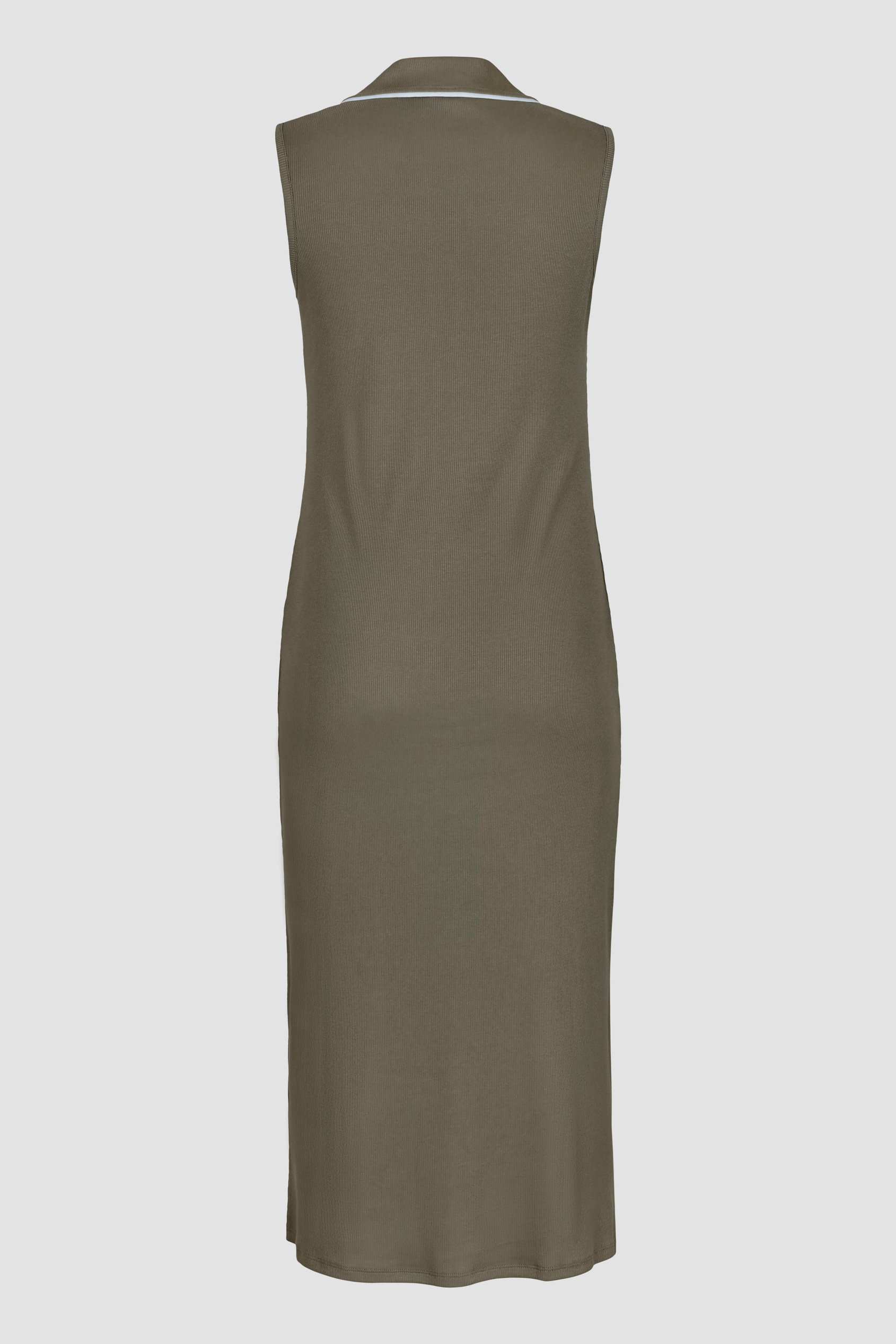 Brooke Sleeveless Contrast Rib Jersey Dress