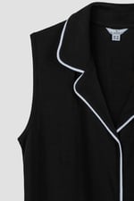 Brooke Sleeveless Contrast Rib Jersey Dress