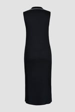 Brooke Sleeveless Contrast Rib Jersey Dress