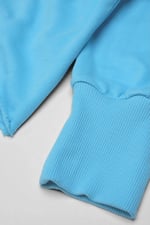 Raw Edge Chest Print Sweatshirt