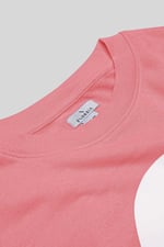 Raw Edge Chest Print Sweatshirt