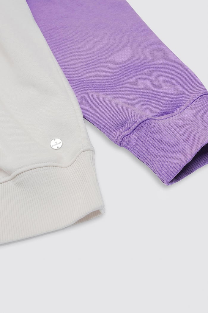 Colour Block LS High Neck Sweatshirt