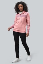 Geo Printed High Collar Sweatshirt