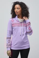 Geo Printed High Collar Sweatshirt