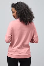 Geo Printed High Collar Sweatshirt