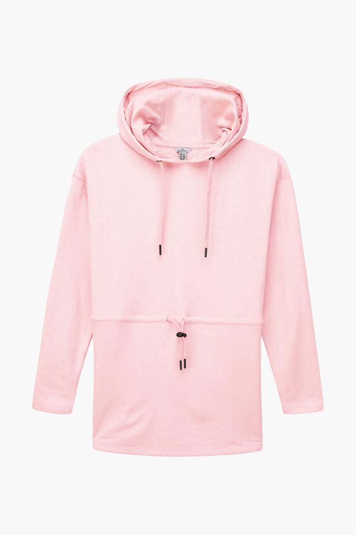 Womens Hooded Tie Waist Sweatshirt