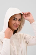 Womens Hooded Tie Waist Sweatshirt
