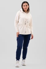 Womens Hooded Tie Waist Sweatshirt