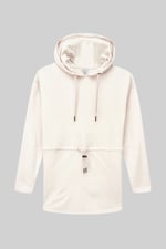 Womens Hooded Tie Waist Sweatshirt