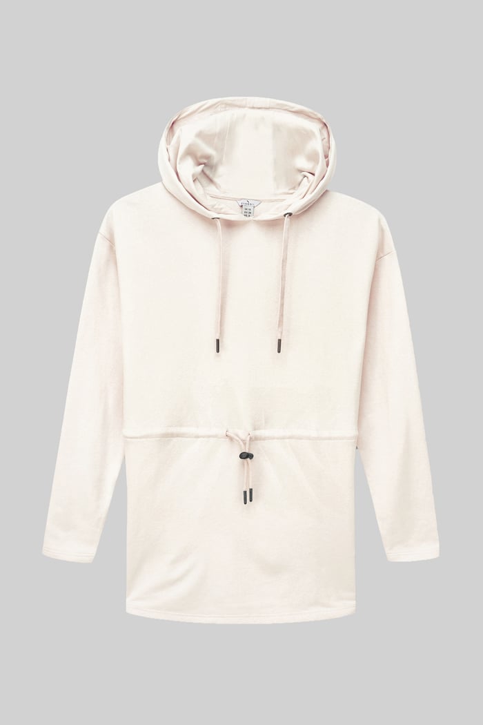 Womens Hooded Tie Waist Sweatshirt