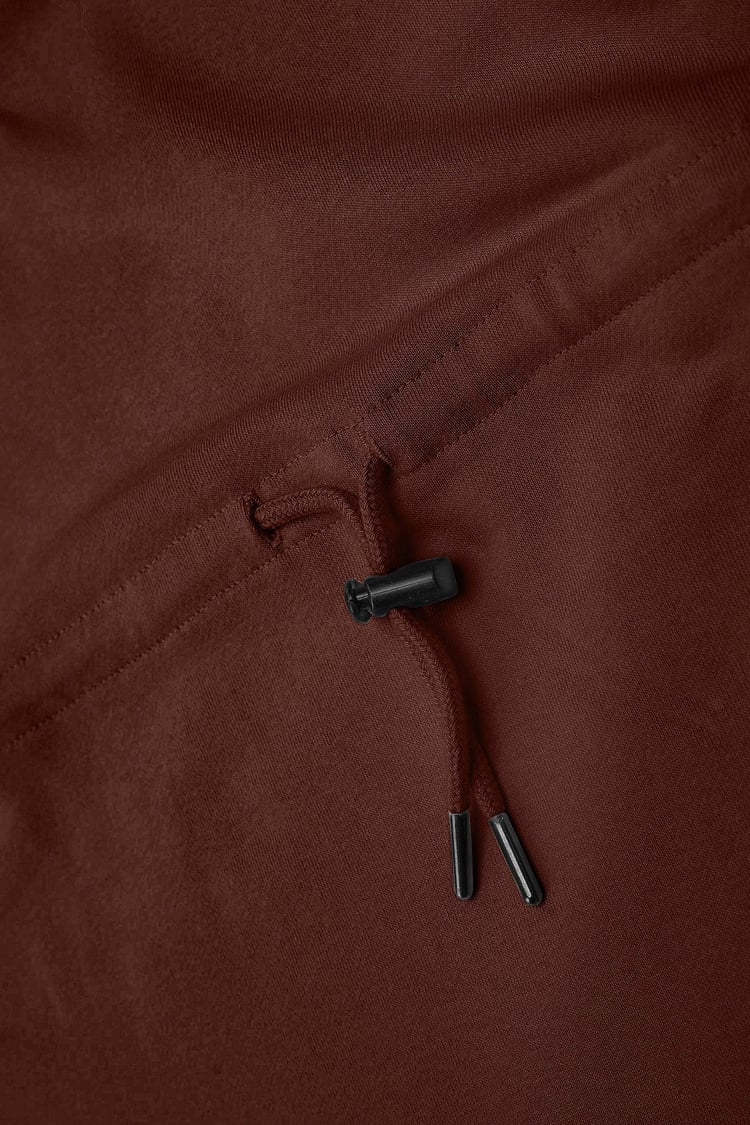 Womens Hooded Tie Waist Sweatshirt