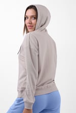 Womens V-Neck Drop Shoulder Hoodie