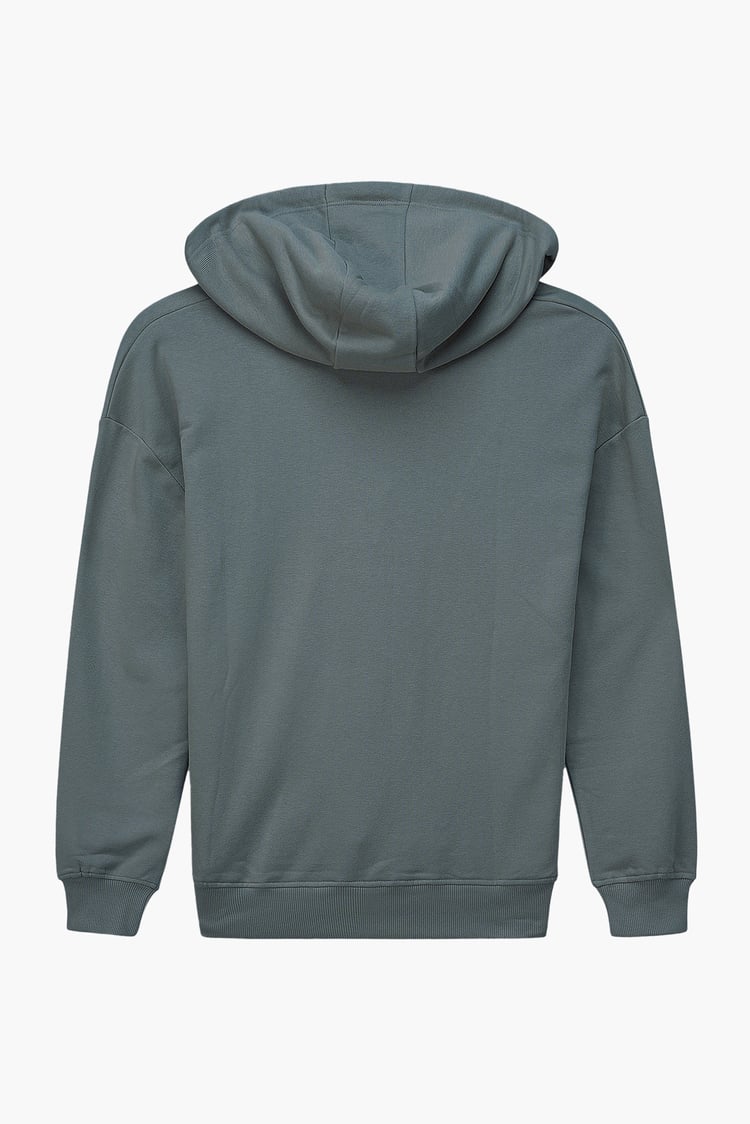 Womens V-Neck Drop Shoulder Hoodie
