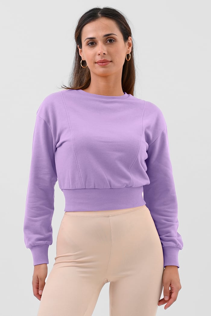 Womens Crop Top Sweatshirt