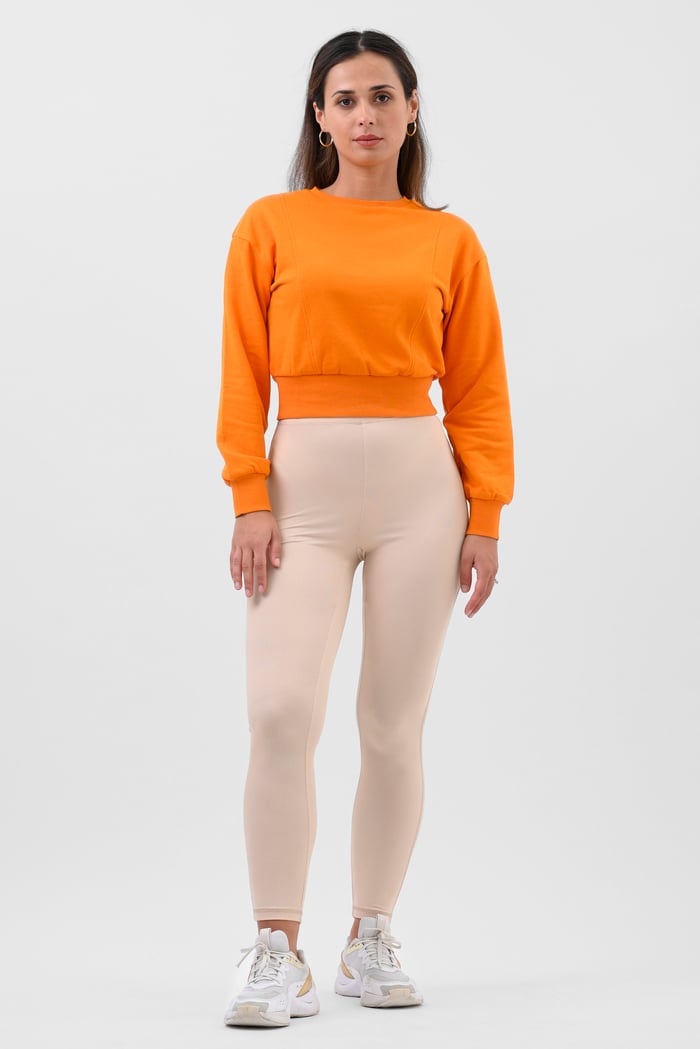 Womens Crop Top Sweatshirt