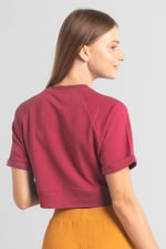 Womens Blossom Print Cropped Sweatshirt