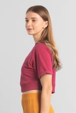 Womens Blossom Print Cropped Sweatshirt