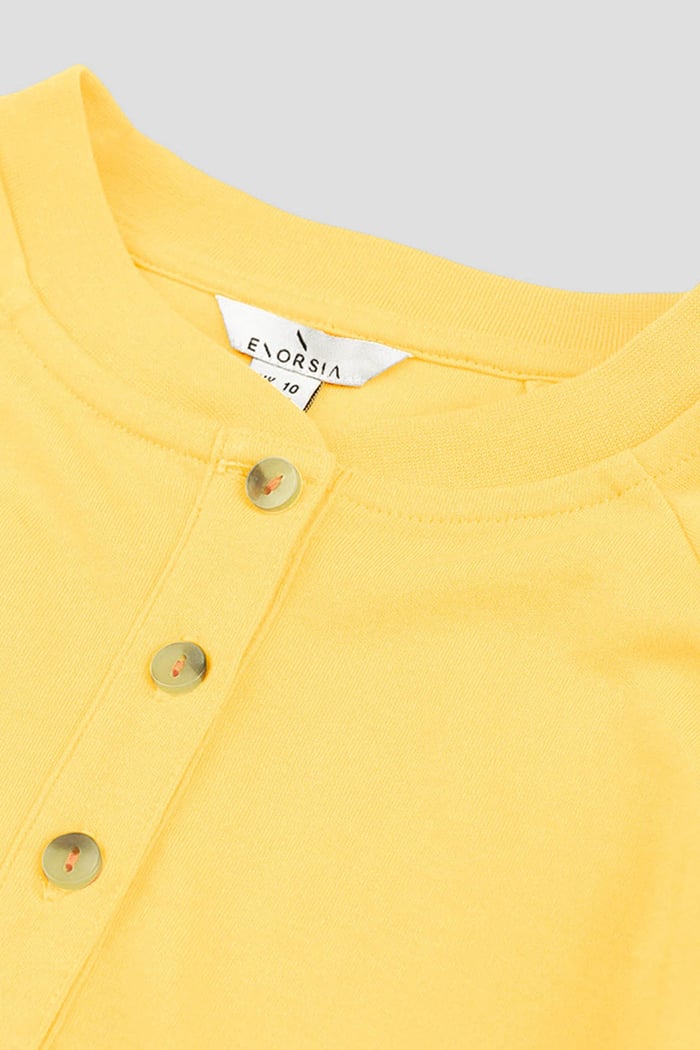 Henley Button Up Long Sleeve Sweatshirt