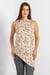 Asymmetric Hem Sleeveless Printed Top