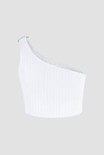 One Shoulder Crop Vest Top
