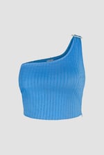 One Shoulder Crop Vest Top