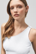 One Shoulder Crop Vest Top