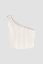 One Shoulder Crop Vest Top