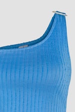 One Shoulder Crop Vest Top