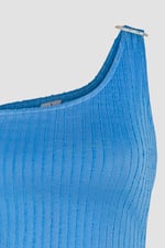 One Shoulder Crop Vest Top