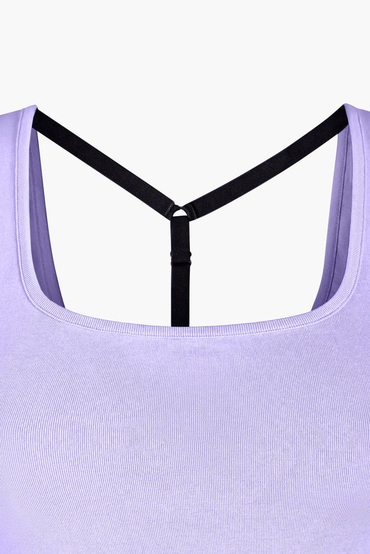 Y Back Body Fitted Cropped Vest