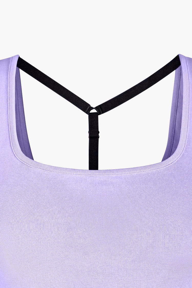 Y Back Body Fitted Cropped Vest