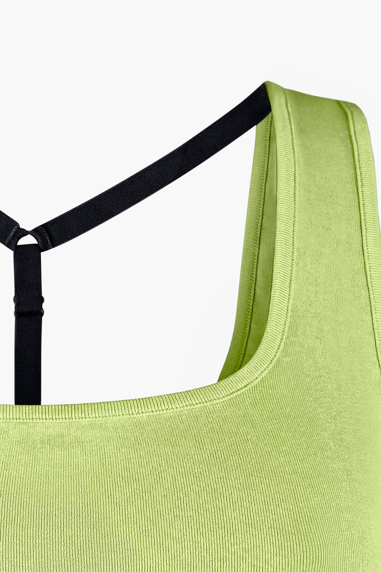 Y Back Body Fitted Cropped Vest