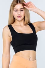Y Back Body Fitted Cropped Vest