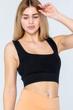 Y Back Body Fitted Cropped Vest