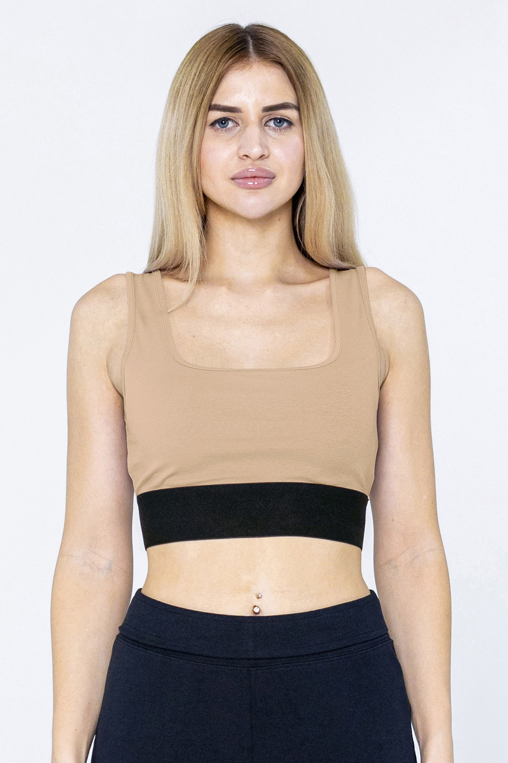Y Back Body Fitted Cropped Vest