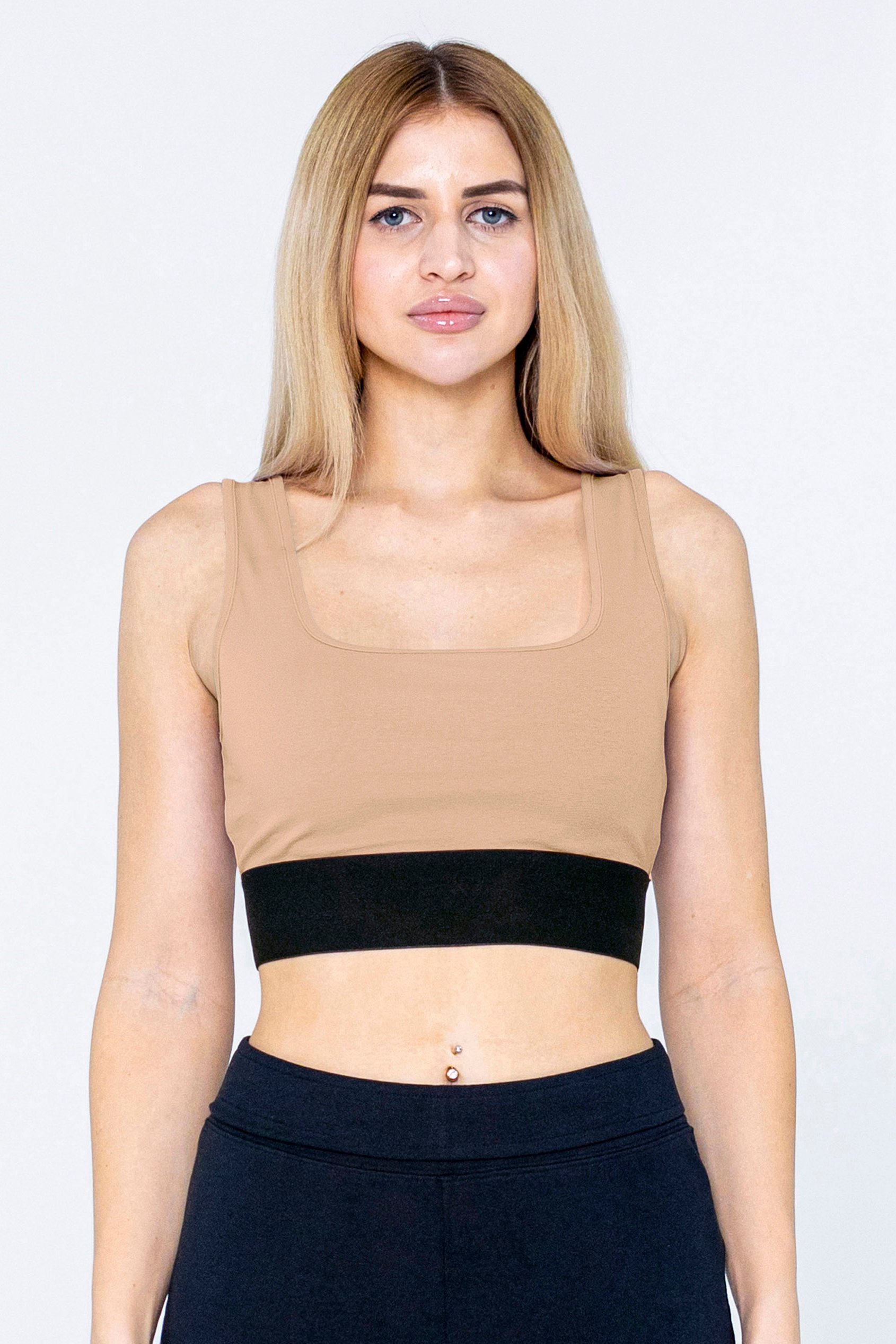 Y Back Body Fitted Cropped Vest