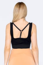 Y Back Body Fitted Cropped Vest