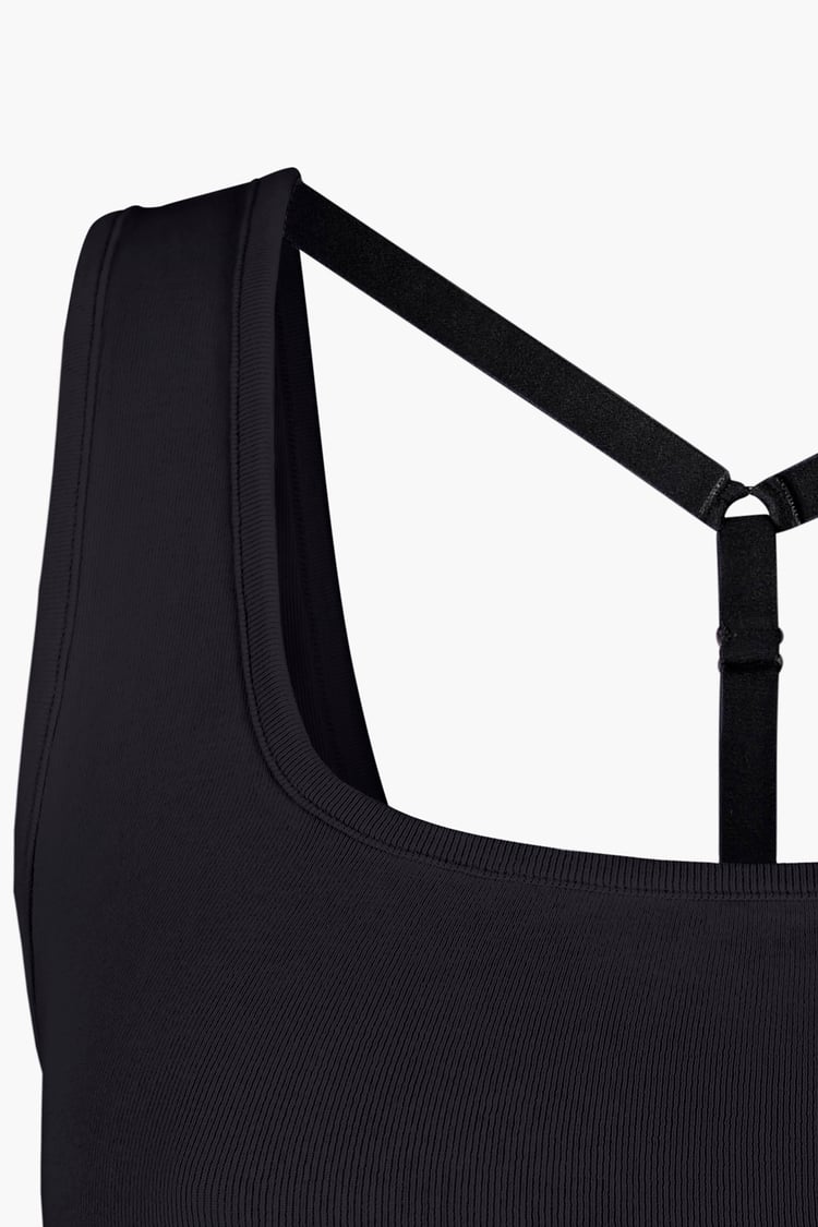 Y Back Body Fitted Cropped Vest