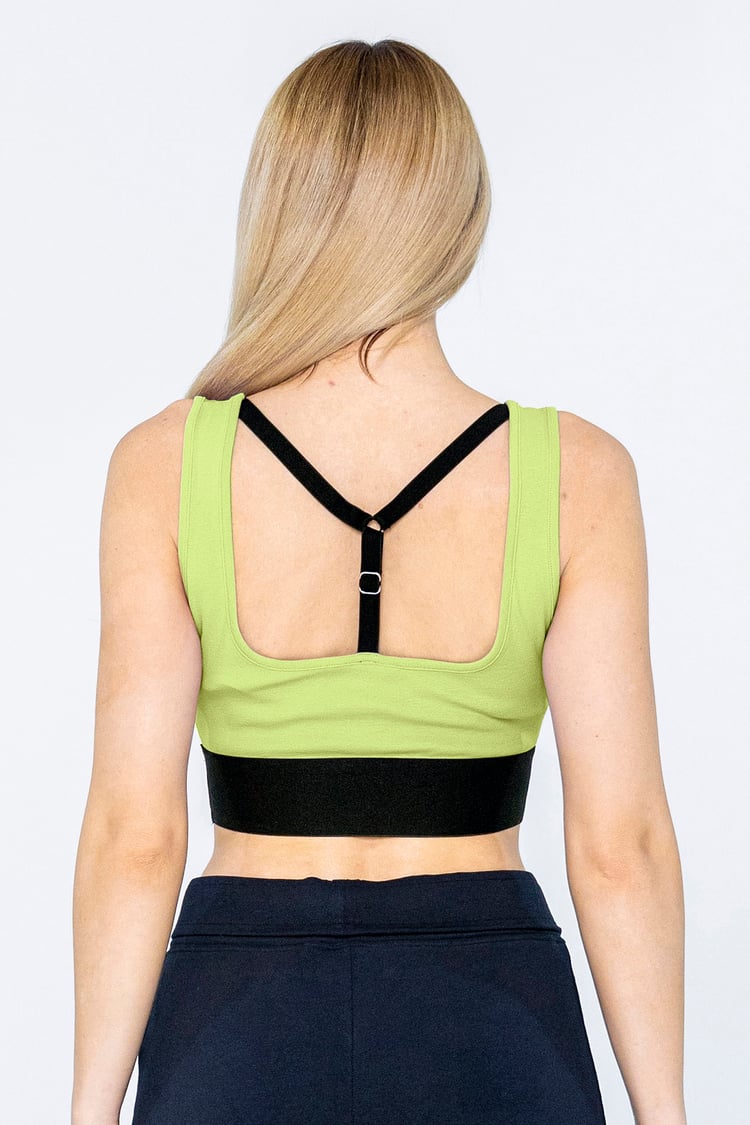 Y Back Body Fitted Cropped Vest